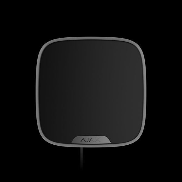 Дротова сирена з кріпленням для брендованої лицьової панелі Ajax StreetSiren DoubleDeck Fibra Black (57245.61.BL1) 000032048 фото