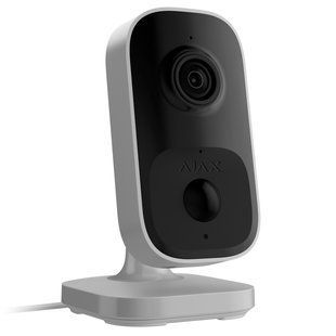 Wi-Fi камера відеоспостереження з ІЧ датчиком руху та вбудованим ШІ Ajax IndoorCam White (111566.303.WH1) 000053542 фото