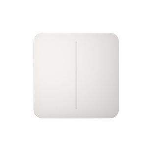 Кнопка для одноклавішного чи прохідного вимикача Ajax SoloButton (2-gang) White (45120.144.WH) 000029791 фото