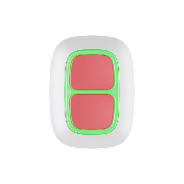 Бездротова екстрена кнопка Ajax DoubleButton White (38103.79.WH1) 000020949 фото