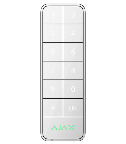 Дротова клавіатура Ajax Superior KeyPad Outdoor Fibra White (117759.285.WH) 000053549 фото