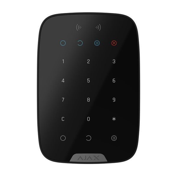Бездротова сенсорна клавіатура Ajax KeyPad S Plus Black (70225.83.BL1) 000034498 фото