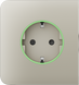 Бічна панель для вбудованої розетки Ajax SideCover (smart) Ivory (59999.163.IV) 000038795 фото 1