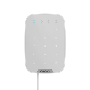 Дротова сенсорна клавіатура Ajax KeyPad Fibra White (44401.12.WH1) 000027204 фото